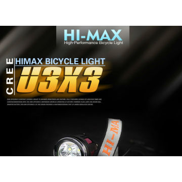 CREE XM-L U3 * 3 BIKE LIGHT 3000 LUMEN